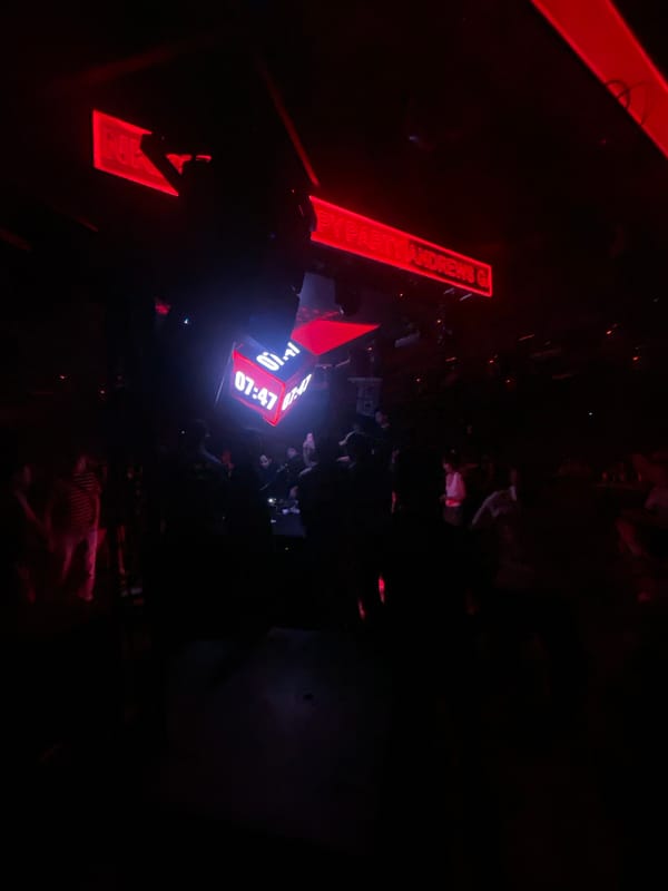 Red-lit nightclub in North Jakarta draws a packed crowd