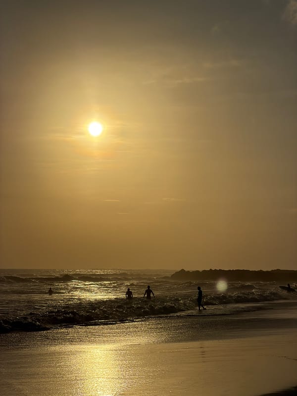 Ordinary beach day documented at North Kuta Indonesia