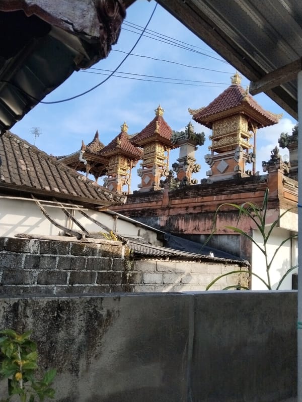 Morning life documented in Karangasem temples and neighborhoods