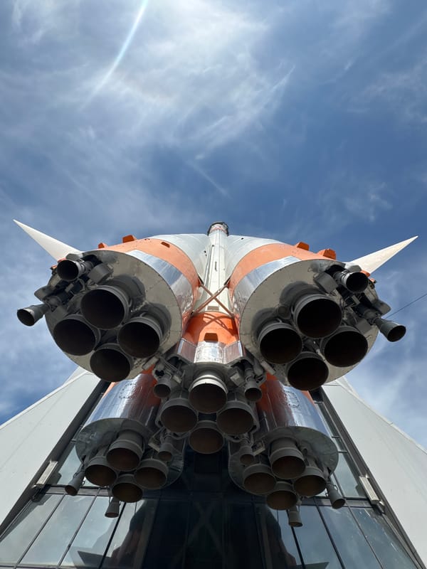 Soyuz rocket on display at Samara Space Museum