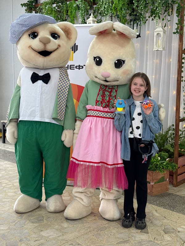 Children's theater event with crafts held in Izhevsk, Russia