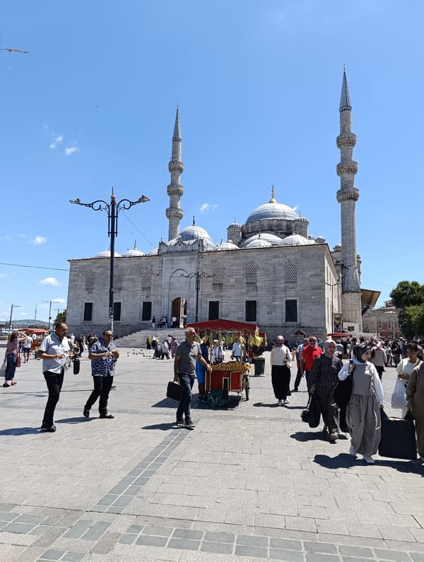Yeni Cami and the Bosphorus on a July morning