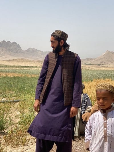 Rural life documented in Afghan village wheat fields