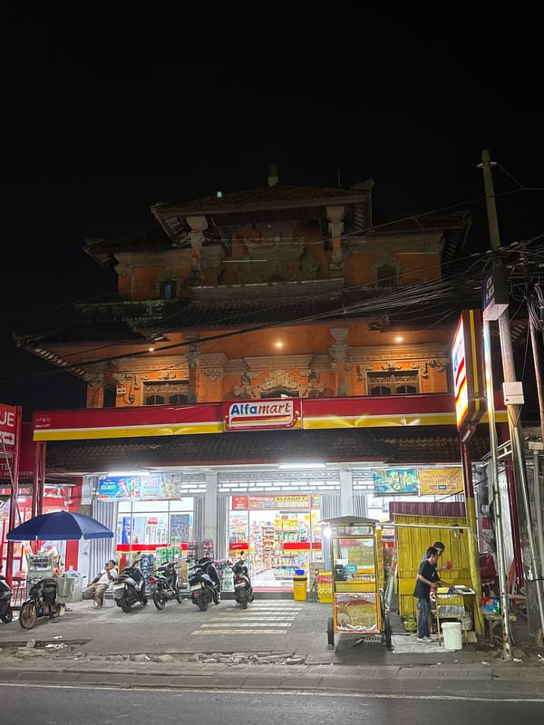 Commercial activity observed in Ungasan Indonesia convenience stores