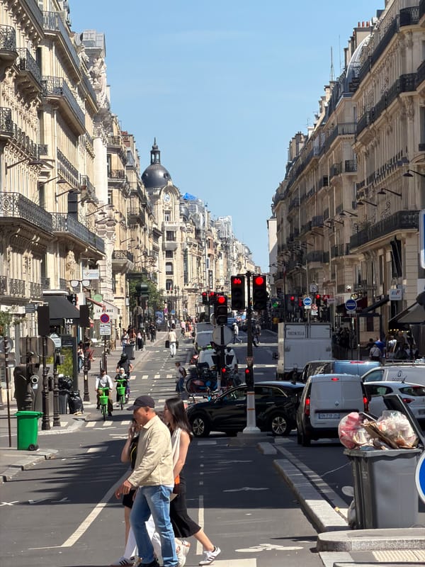 Witness documents Paris street walk ending at chocolate shop