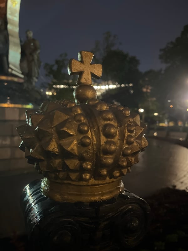Evening documentation of illuminated landmarks in Krasnodar, Russia