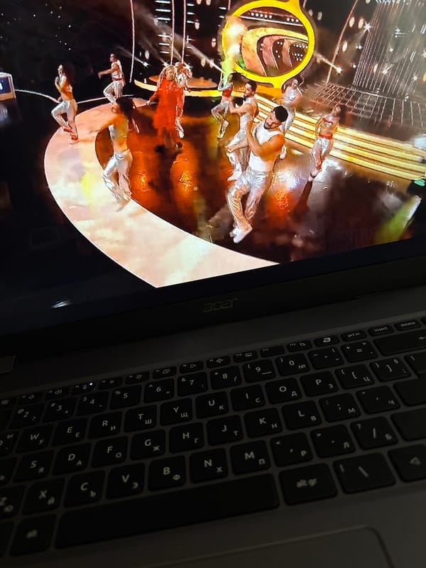 Acer laptop observed displaying content on screen