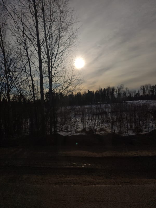 Winter landscape documented by witnesses in Russia