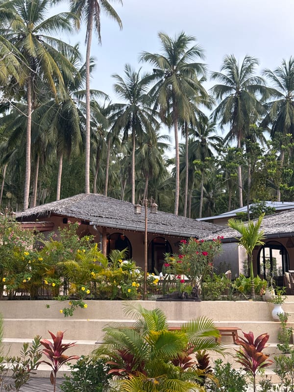 Inside a ornate boutique resort on Ko Pha-ngan