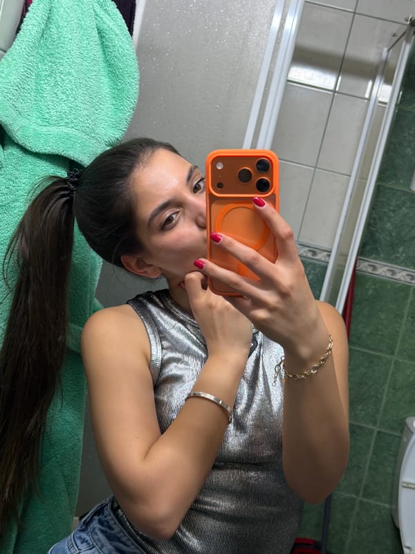 Woman Takes Bathroom Selfie in Rudartsi, Bulgaria