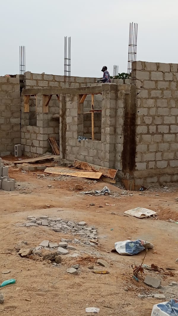 Construction work continues at Zango-ndaji building site