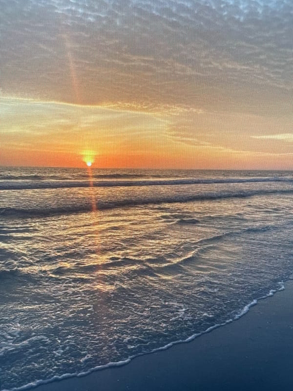 Sunset captured over Black Sea near Varna, Bulgaria