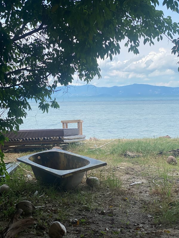 Dawn beach documentation captures tropical Baan Tai shoreline activity