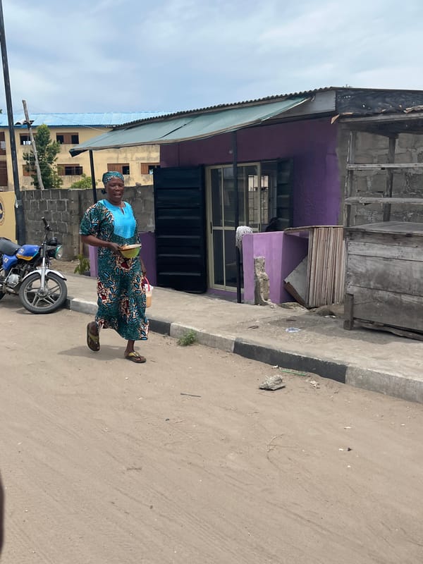 Morning street life documented in Badagry, Nigeria