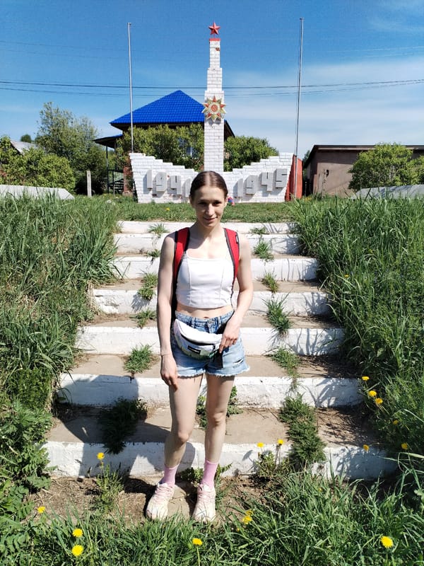 Spring morning documented in rural Markovo, Russia