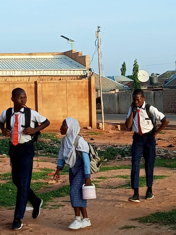 Morning street life across two Nigerian towns