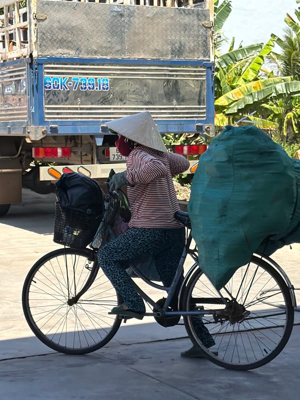 Morning snapshots of everyday life in Hòa Đa, Vietnam