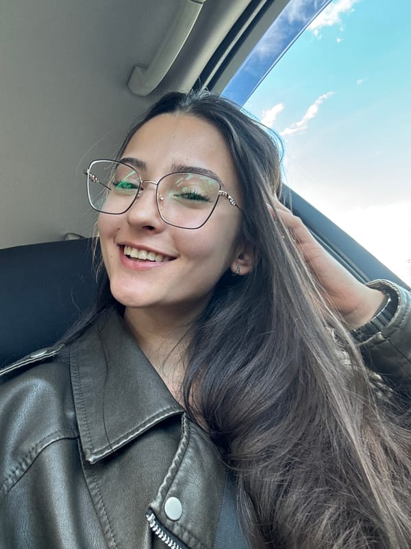 Woman photographed in car with smartphone in Dupnitsa Bulgaria