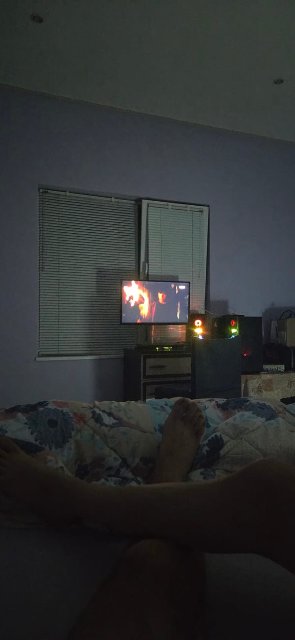 Family captures quiet evening moments in Parvomay bedroom