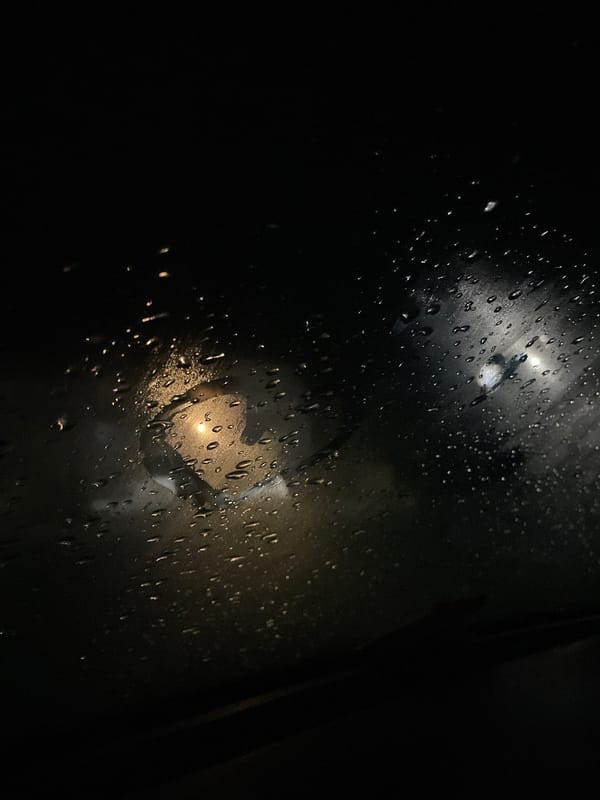 Two women document rainy car journey through Debelt, Bulgaria