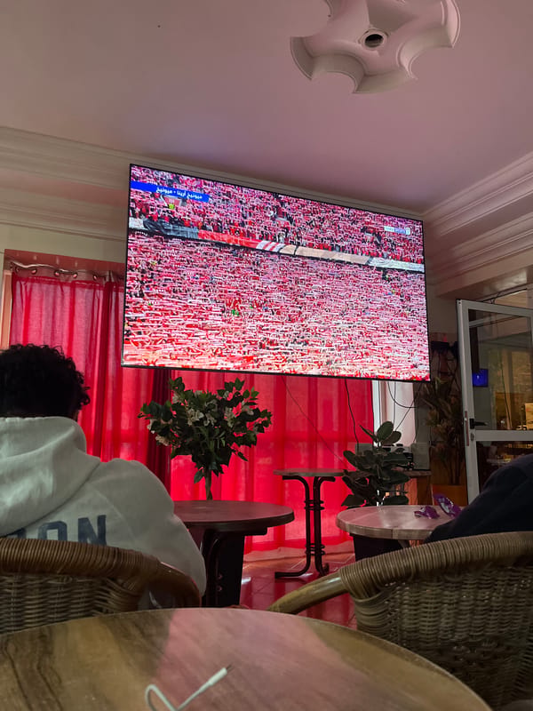 Morocco residents watch Bayern Munich defeat PSG 1-0