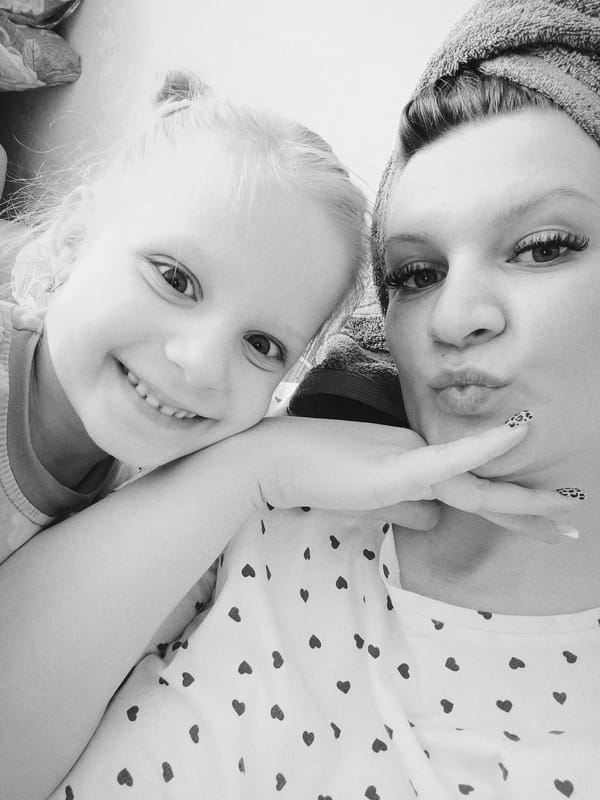 Mother and daughter share morning moments in Tobolsk home