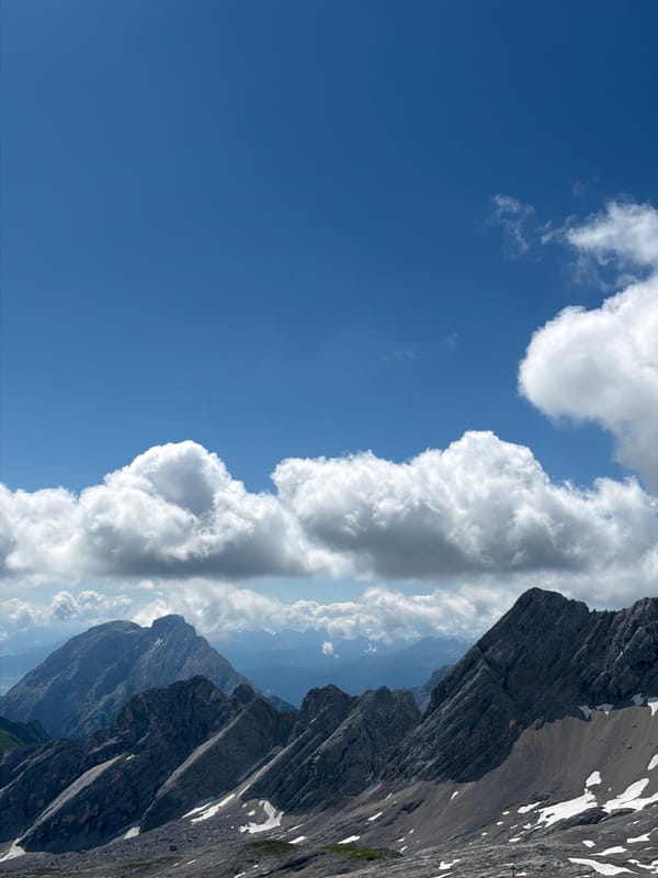 Alpine views and a busy overlook above Garmisch-Partenkirchen