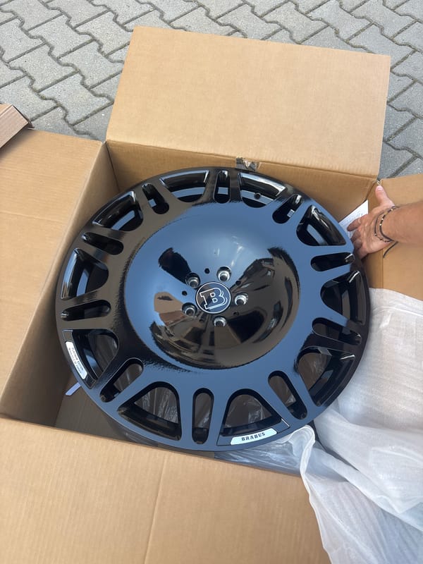 Luxury Brabus wheels unboxed in Plovdiv garage