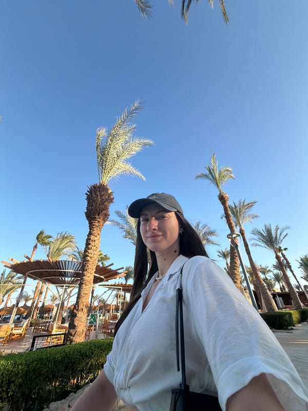 Afternoon at a Sharm El Sheikh resort, palm trees and all