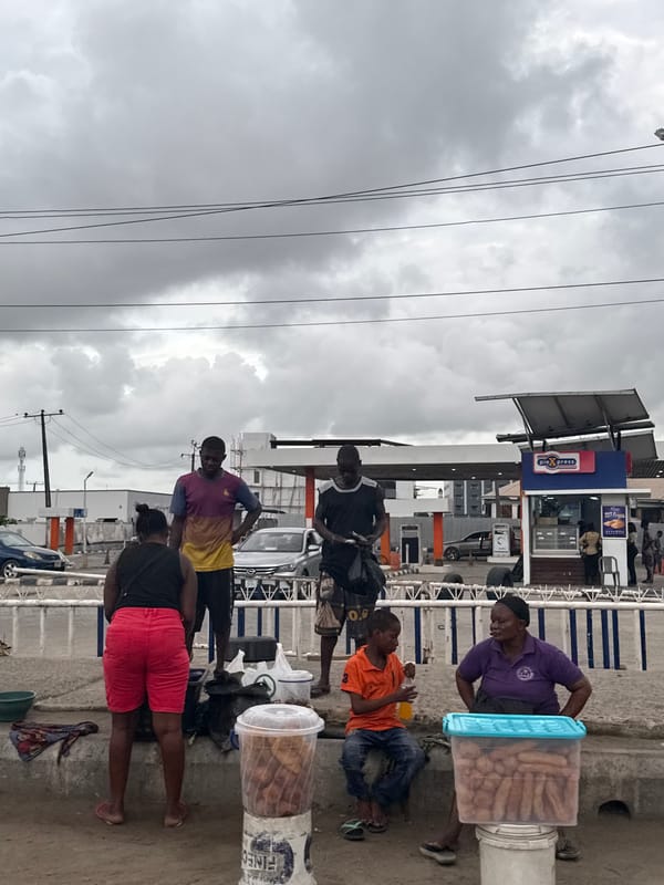 Person found lying on street in Lekki, Nigeria