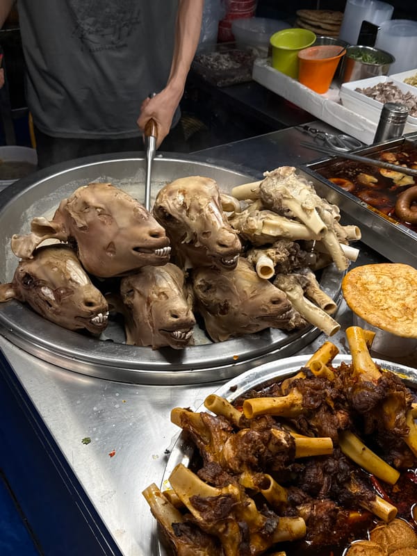 Evening food market activity documented in Yiwu, China