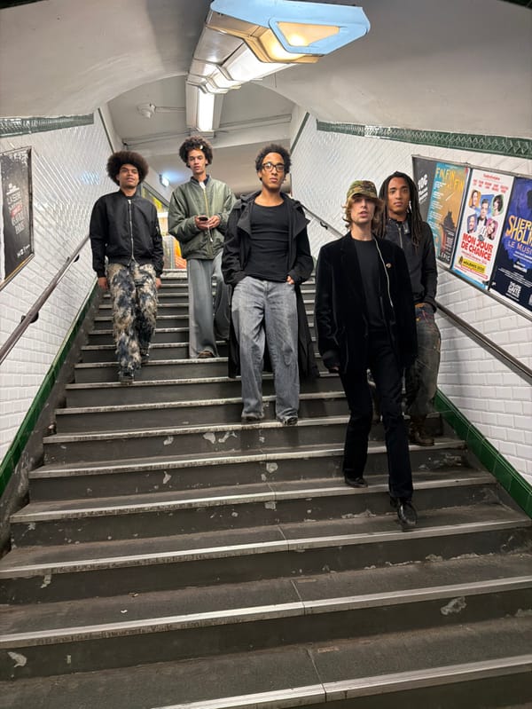 Young people gather at Paris Anvers Metro station