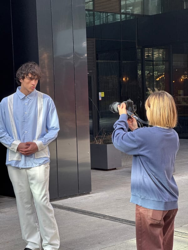 Photo sessions documented across Tbilisi commercial district Saturday morning