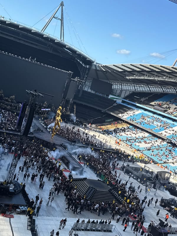 Concert draws large crowd to Manchester's Etihad Stadium