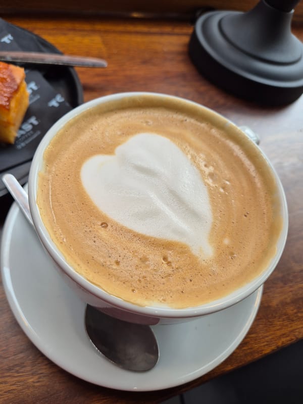 Coffee break documented at West Suffolk café