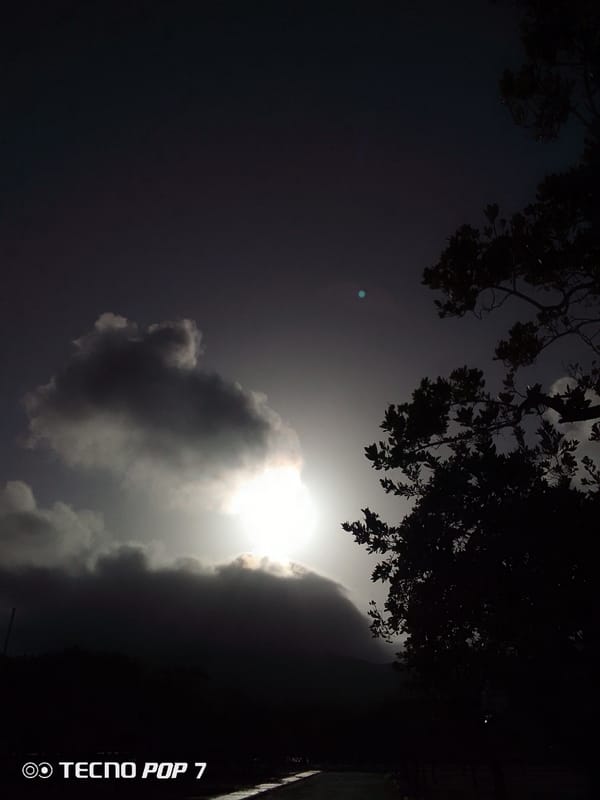 Overcast twilight documented in Pedro González, Venezuela