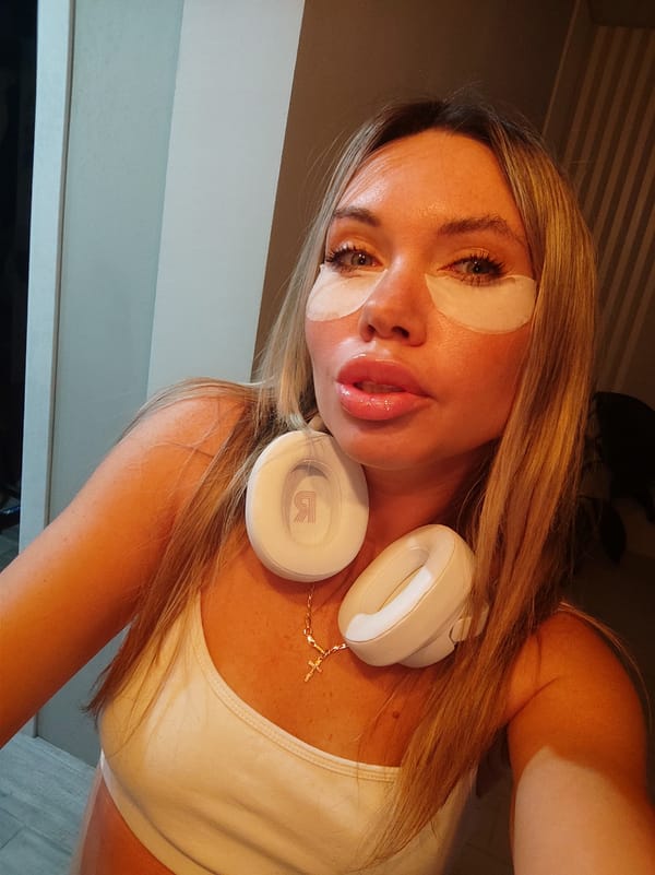 Woman drinks Sprite while cooking pancakes in Votkinsk