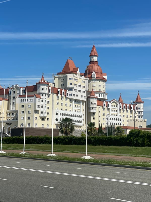Morning documentation tour of Sirius Russia architecture and attractions