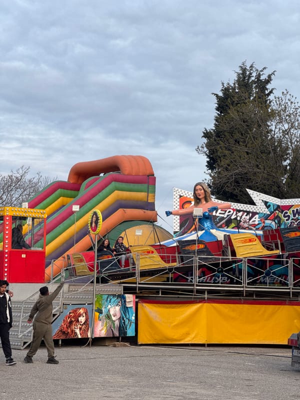 Colorful carnival ride spotted in Sliven, Bulgaria