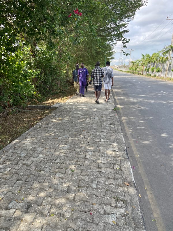 Morning street life documented in Gosa, Nigeria