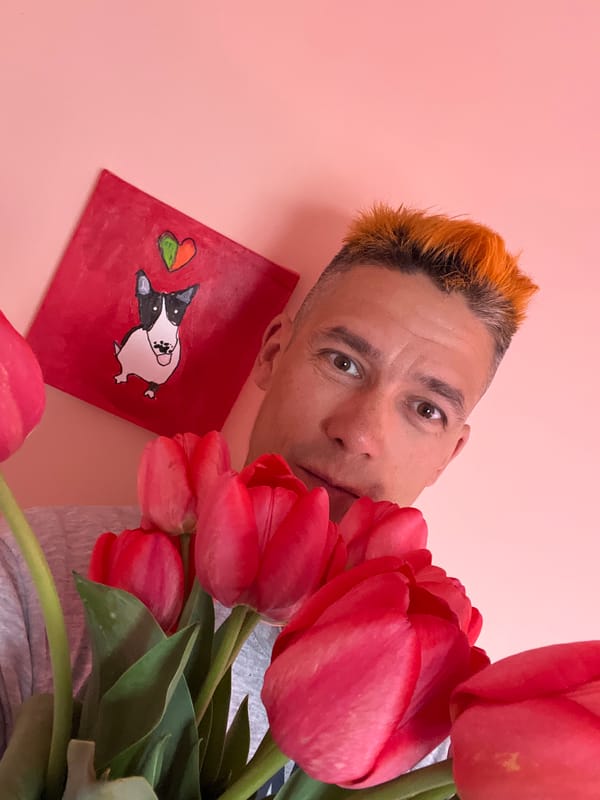 Family moments with tulips documented in Chaikovsky, Russia