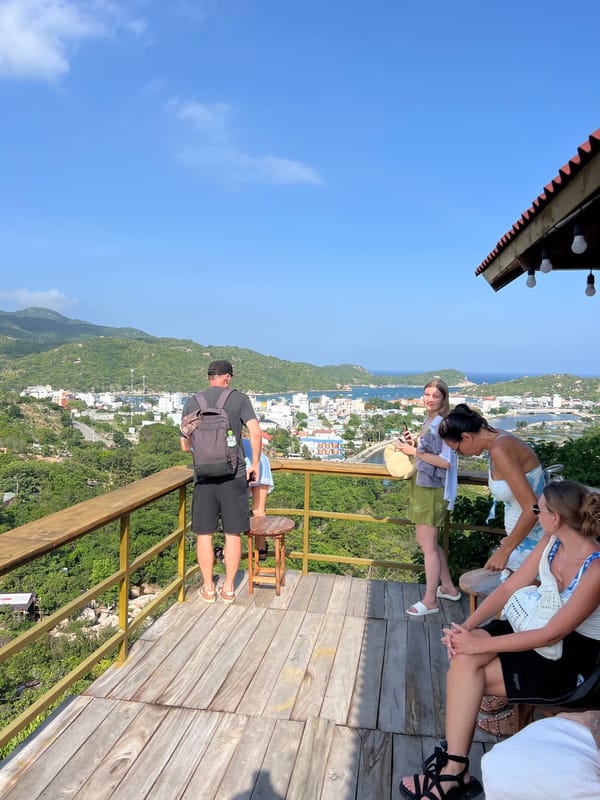 Tourists explore coastal views and waterfalls in Vĩnh Hải