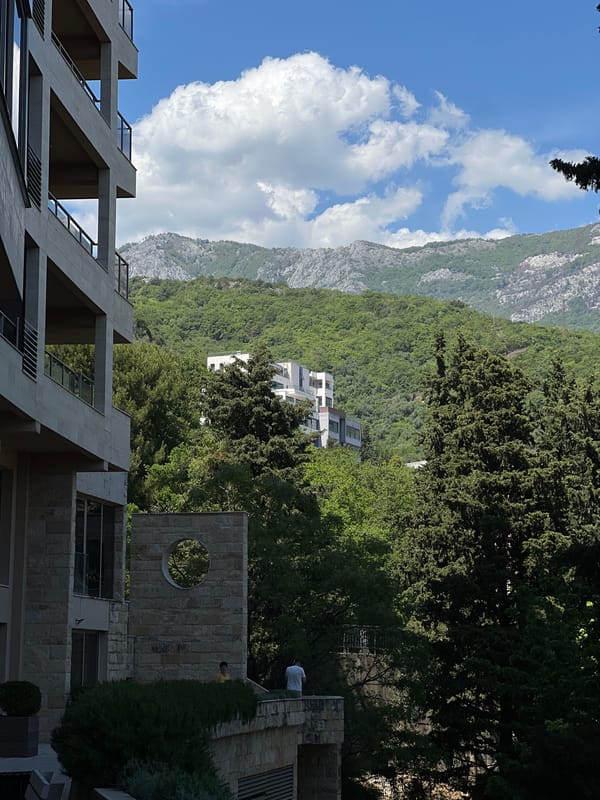 Mountainous landscape photographed in Boreti, Montenegro under clear skies