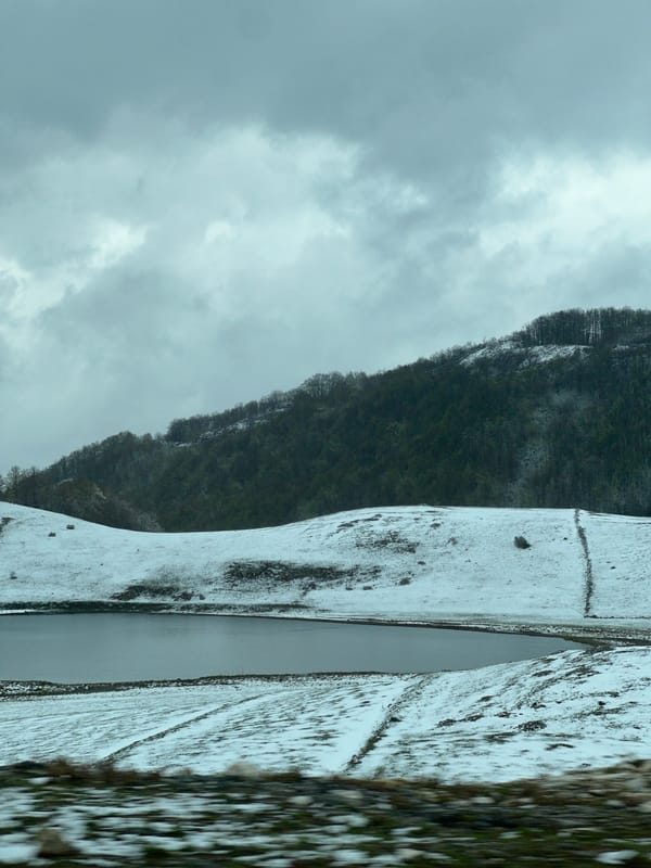 Winter landscape observed in Pašina voda, Montenegro