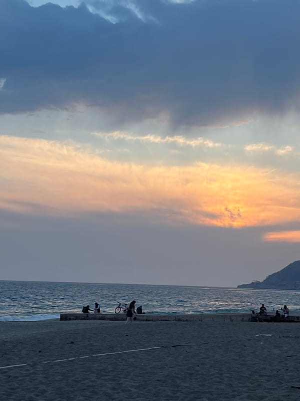 Sunset captured along Alanya's Mediterranean coast by witnesses