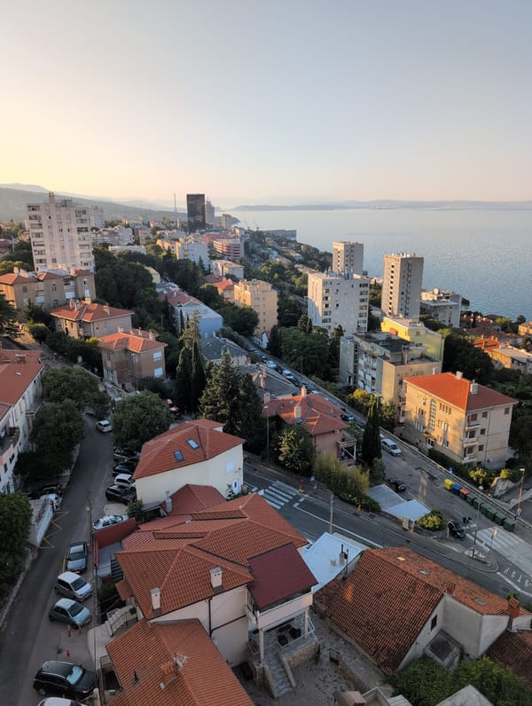 Morning coffee and breakfast with a Rijeka sea view