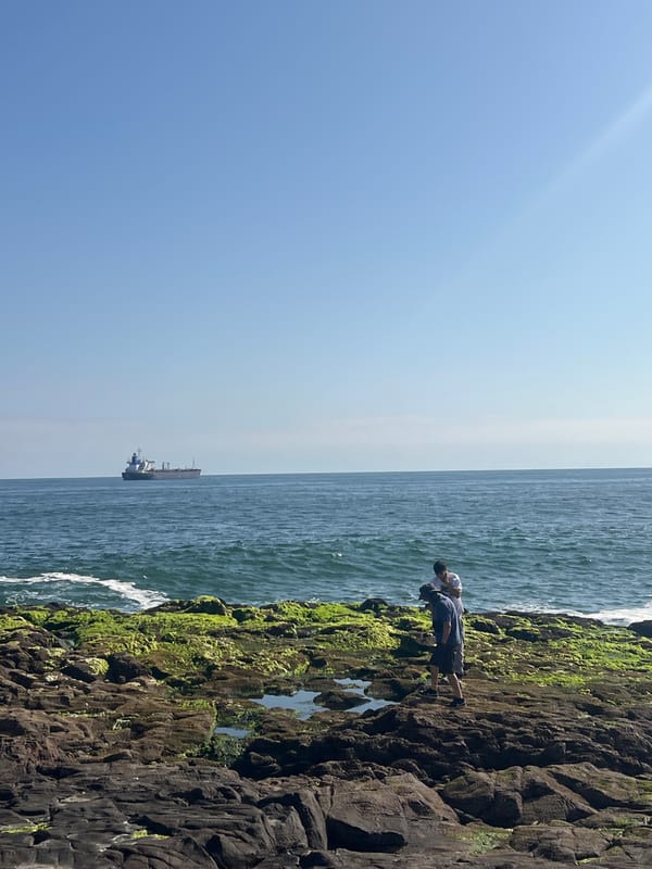 Witness documents evening coastal scenes at Port of Arica, Chile