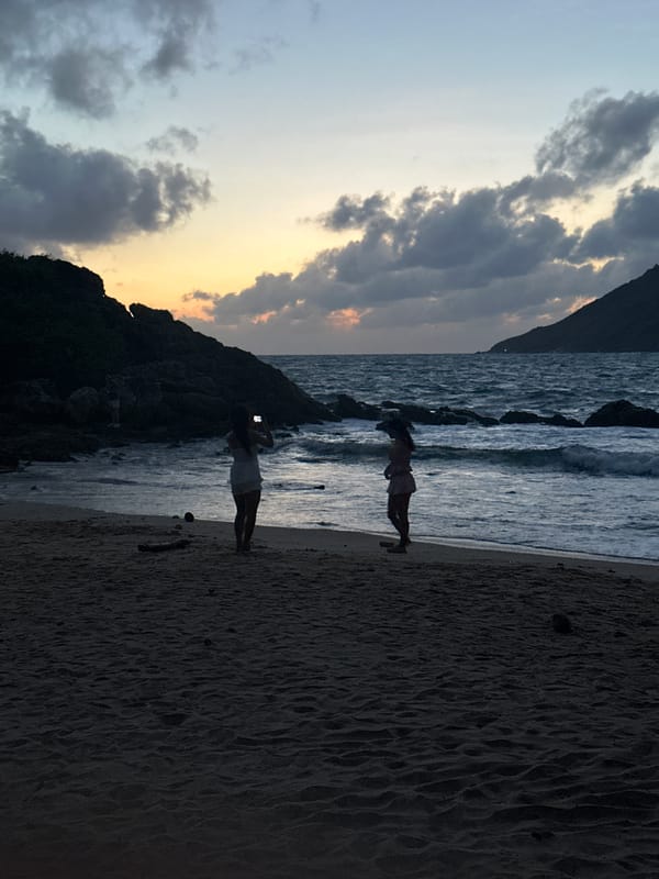 Sunset gathering on Rawai Beach, Phuket