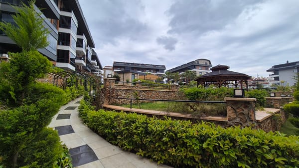 Modern residential buildings documented in Alanya, Turkey