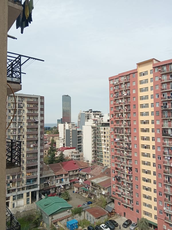 Urban architecture documentation in Batumi, Georgia apartment district